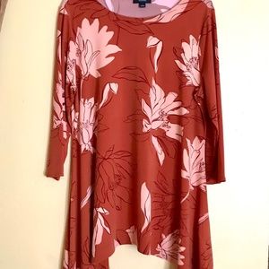 Alfani Asymmetrical Swing Top size L